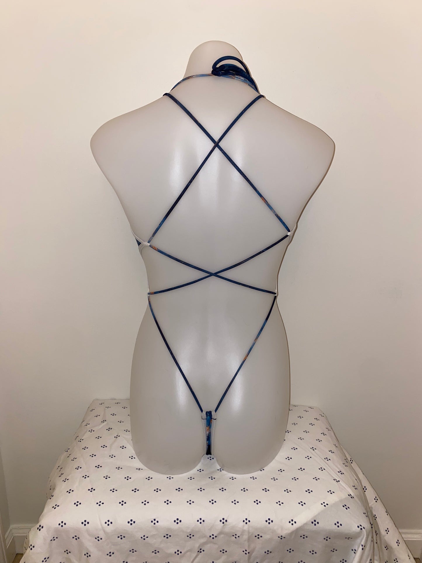 Dark Marble Print 3 Ring Circus Bodysuit