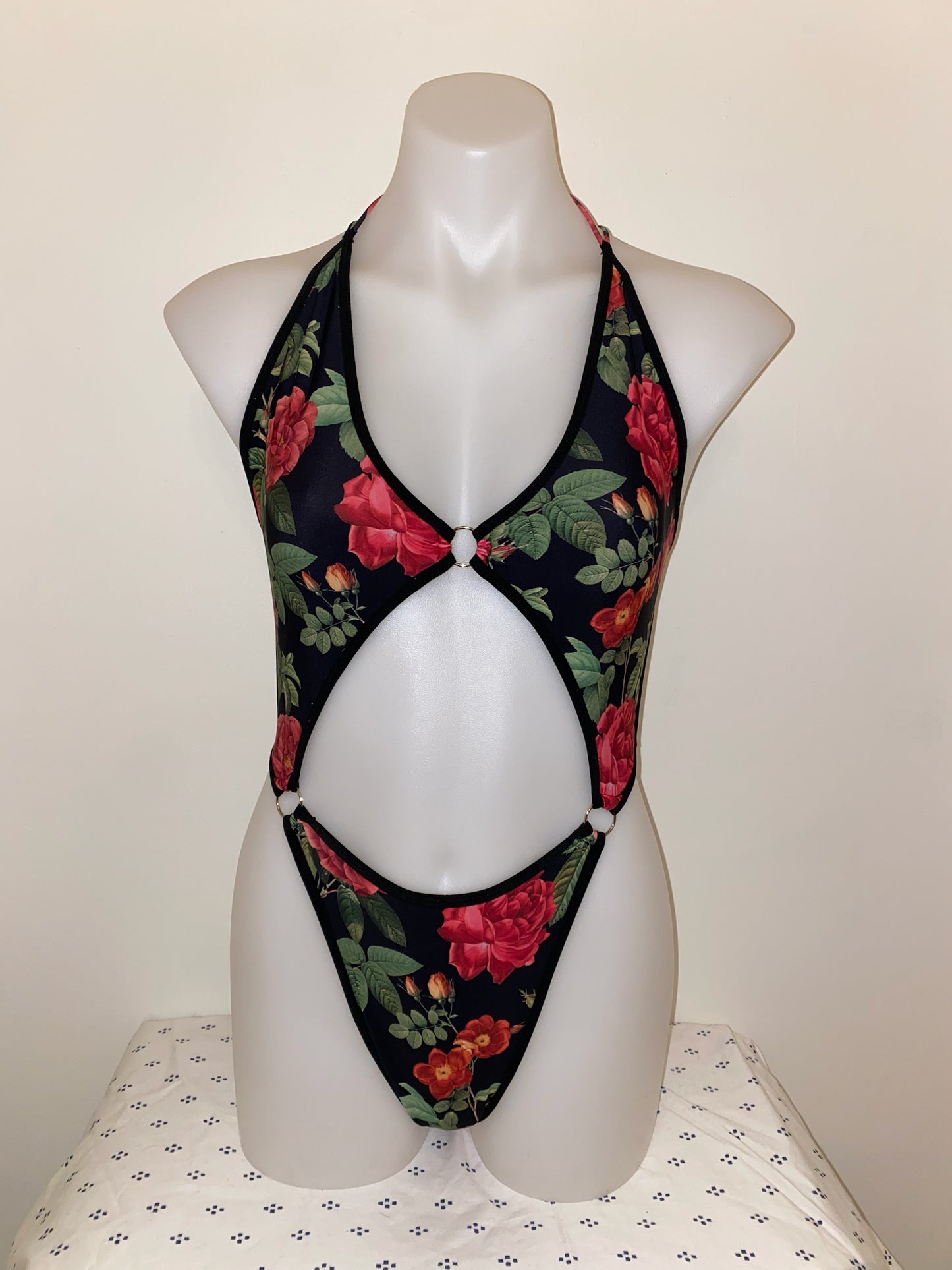 Floral Print 3 Ring Circus Bodysuit