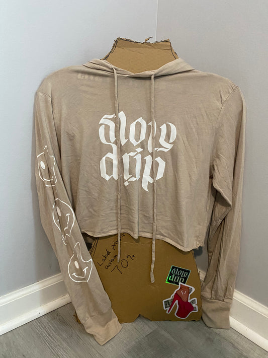 Long Sleeve Slow Drip Crop Top