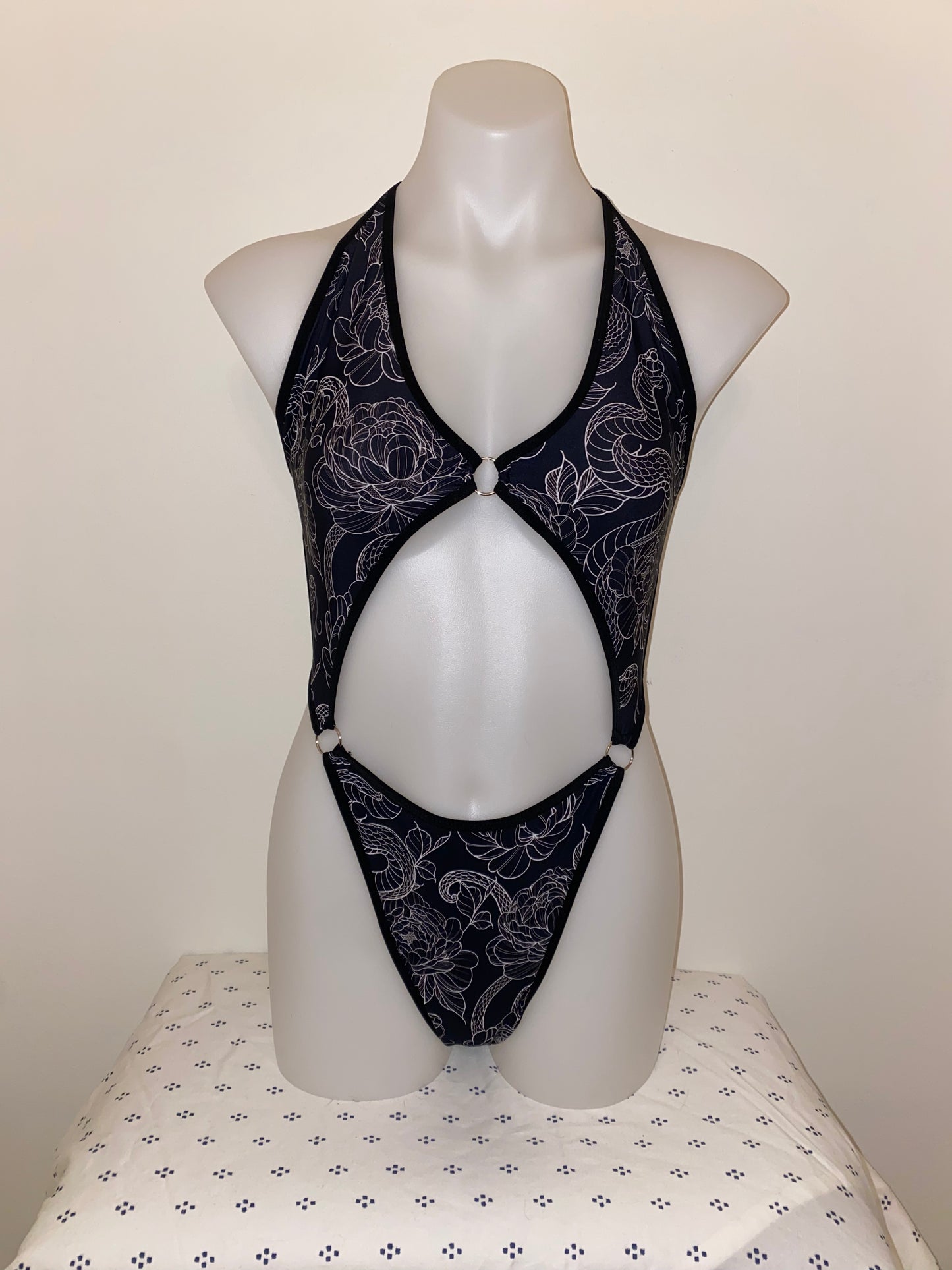 Snake Print 3 Ring Circus Bodysuit