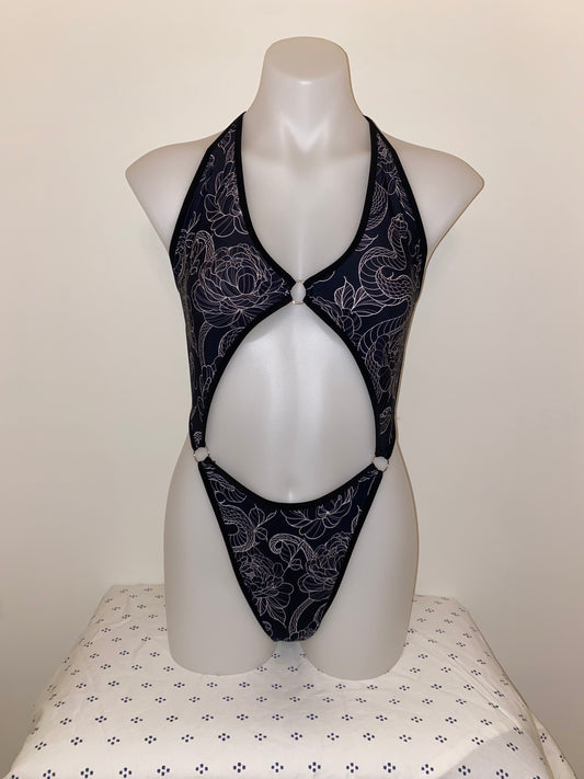 Snake Print 3 Ring Circus Bodysuit